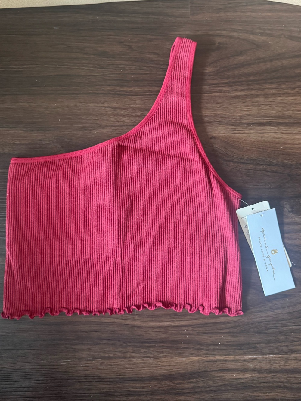 Spiritual Gangster Luna One Shoulder Crop Tank NWT